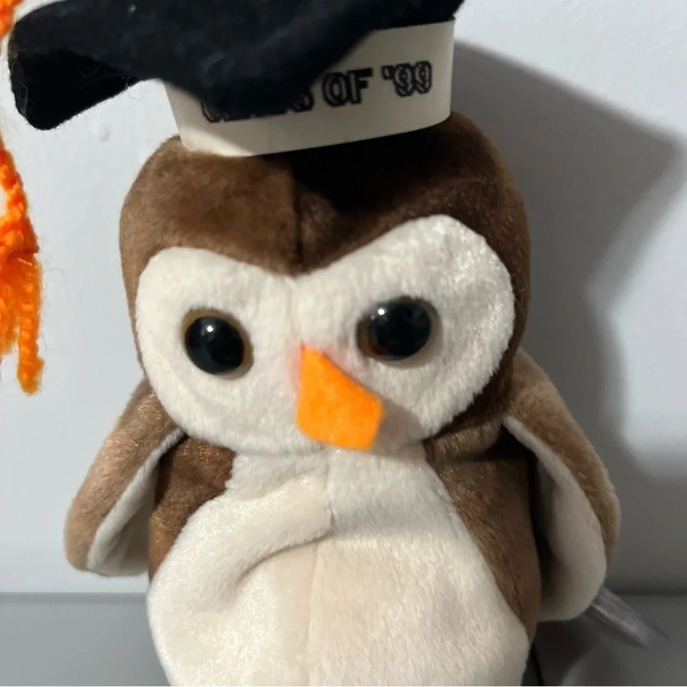 3/25$(Mix) TY Wise Graduation Owl Beanie Baby Mint Rare Retired 1998 NWT - Picture 5 of 13